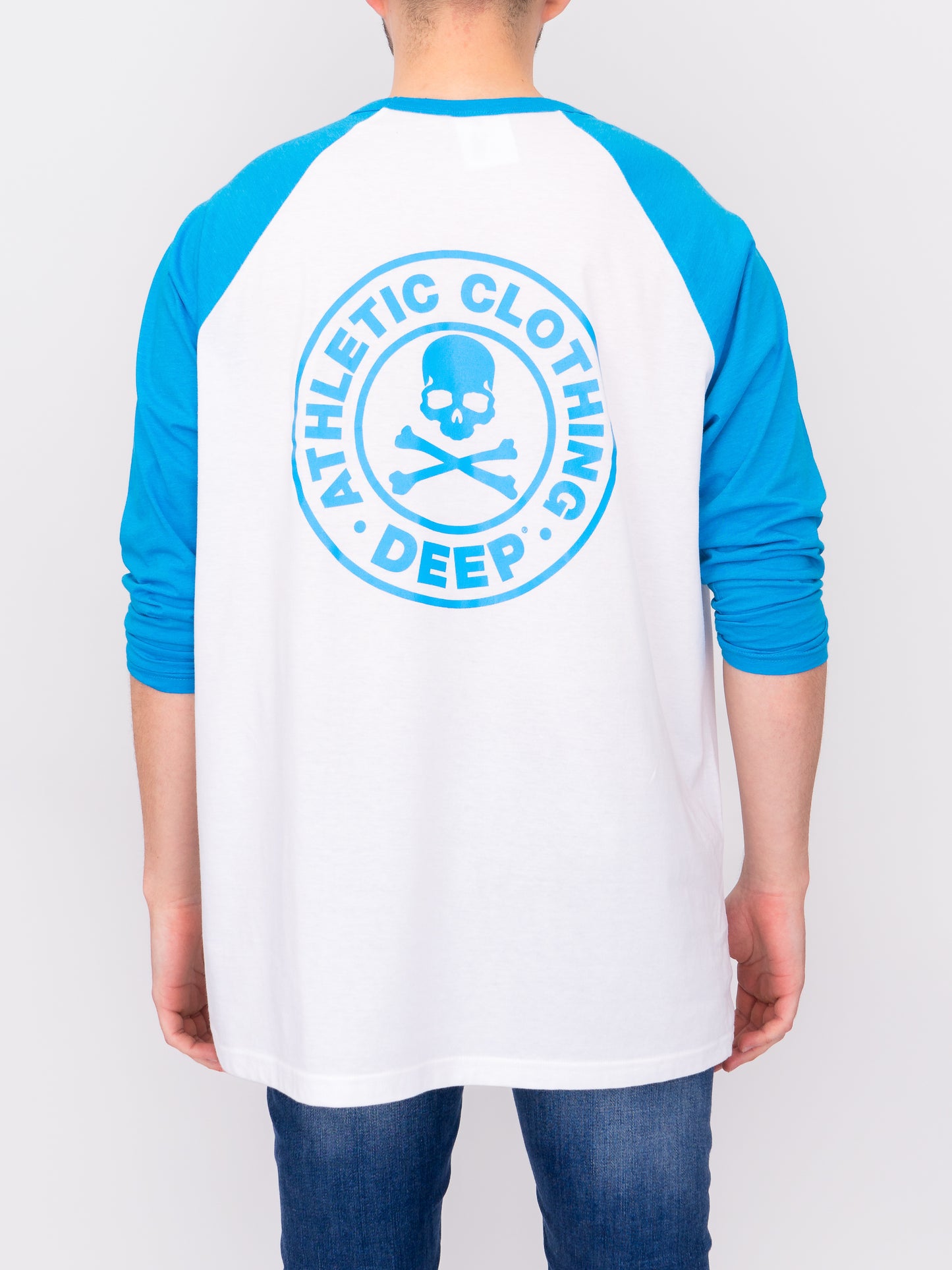 Athletic Baseball T-Shirt - Blue - DEEP Clothing