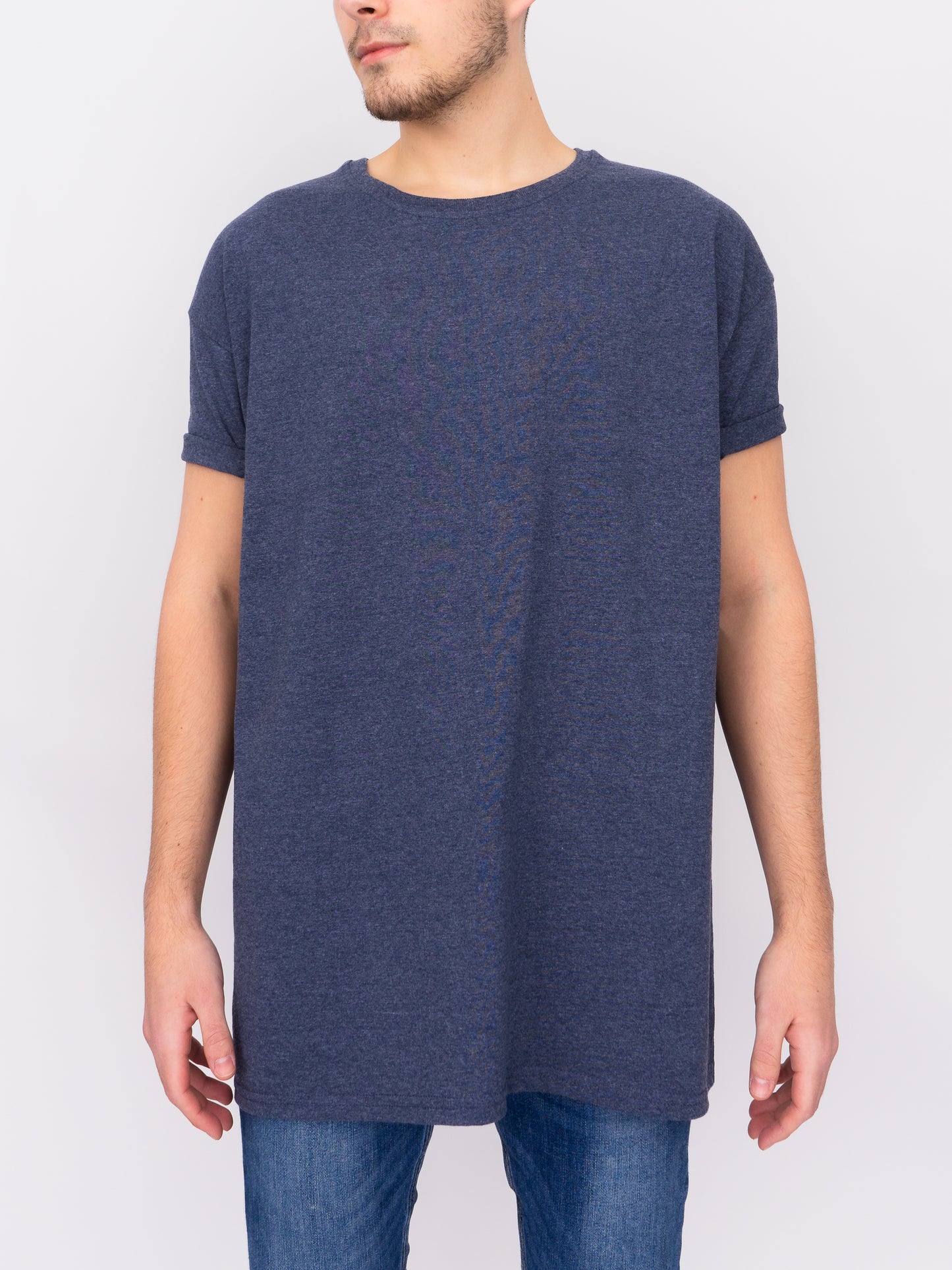 Oversize T-Shirt - Heather Navy - DEEP Clothing