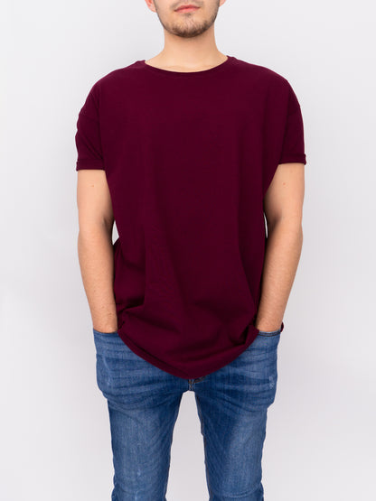 Oversize T-Shirt - Maroon - DEEP Clothing