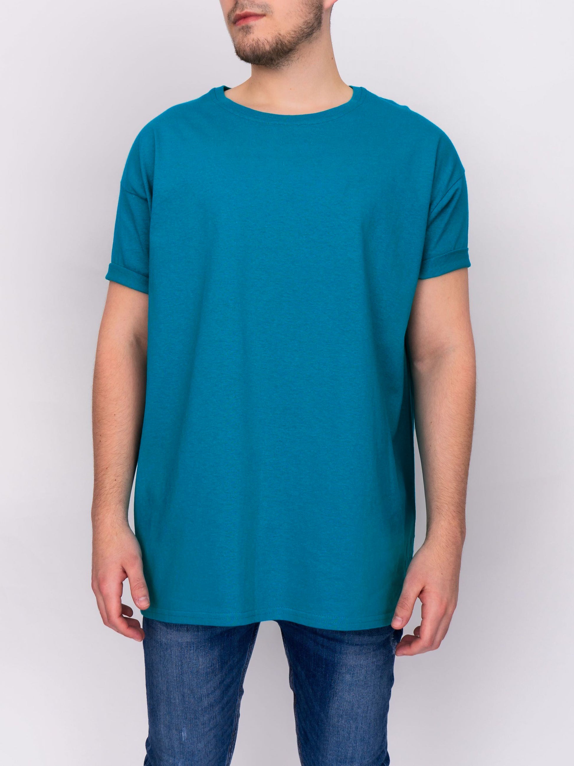 Oversize T-Shirt - Teal Marl - DEEP Clothing
