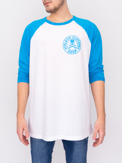 Athletic Baseball T-Shirt - Blue - DEEP Clothing