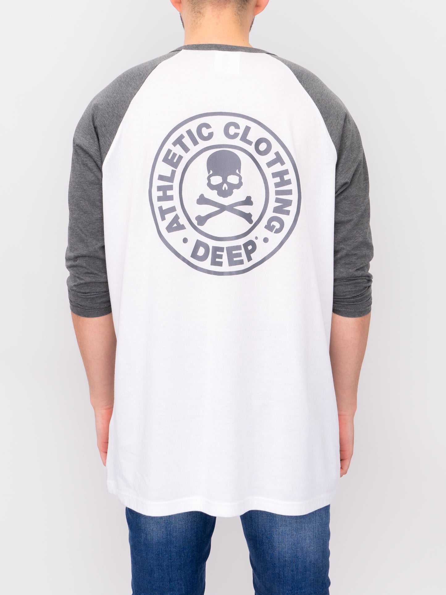 Athletic Baseball T-Shirt - Grey - DEEP Clothing