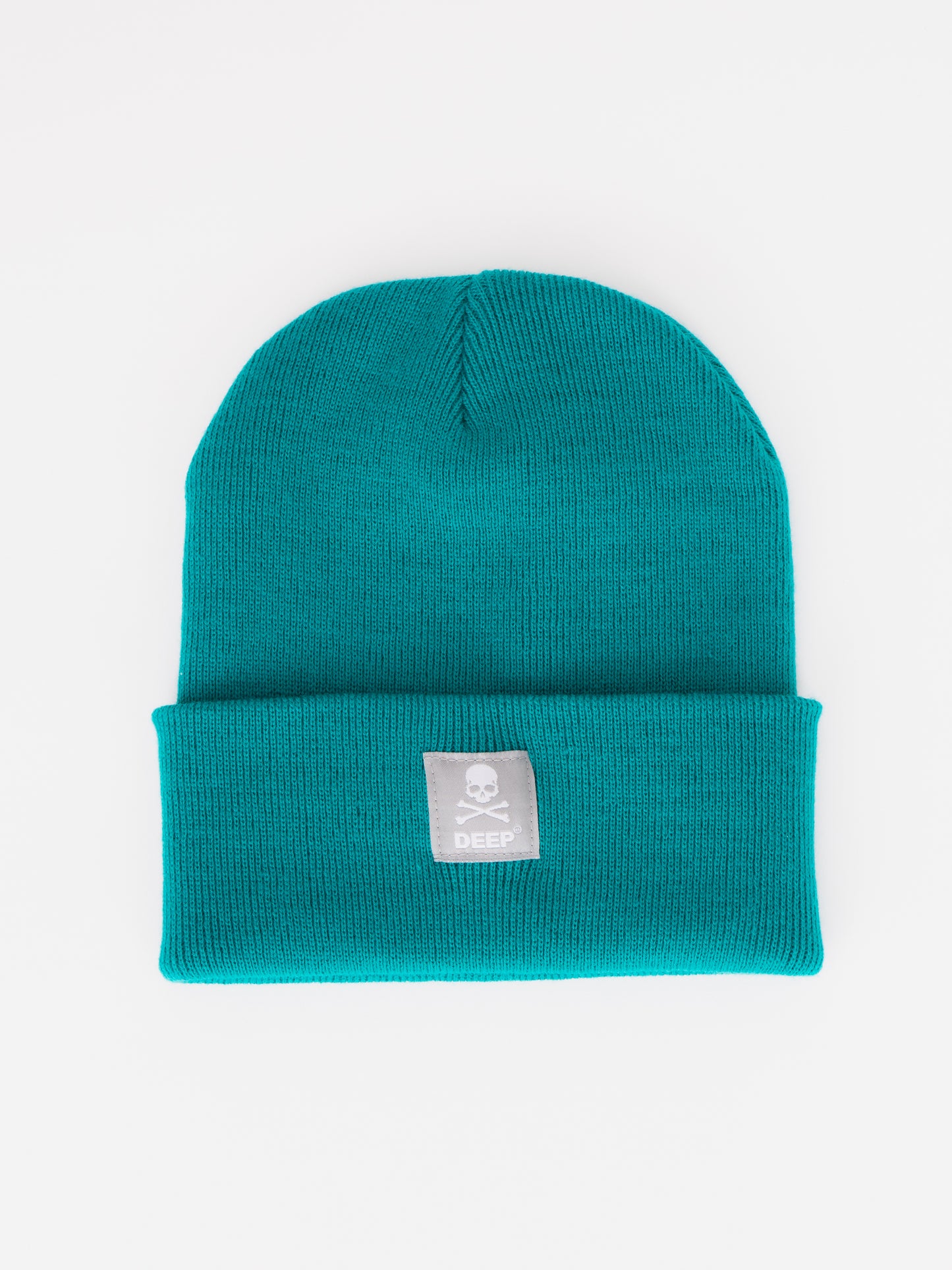 Crossbones Beanie Hat - Jade Green - DEEP Clothing