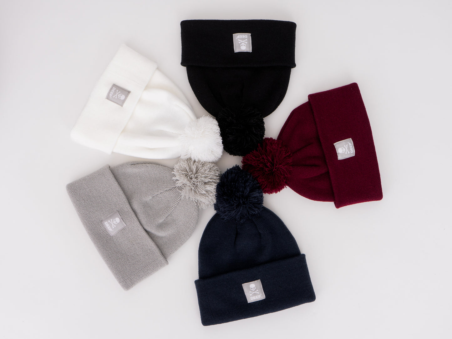 Crossbones Bobble Hat Collection - DEEP Clothing