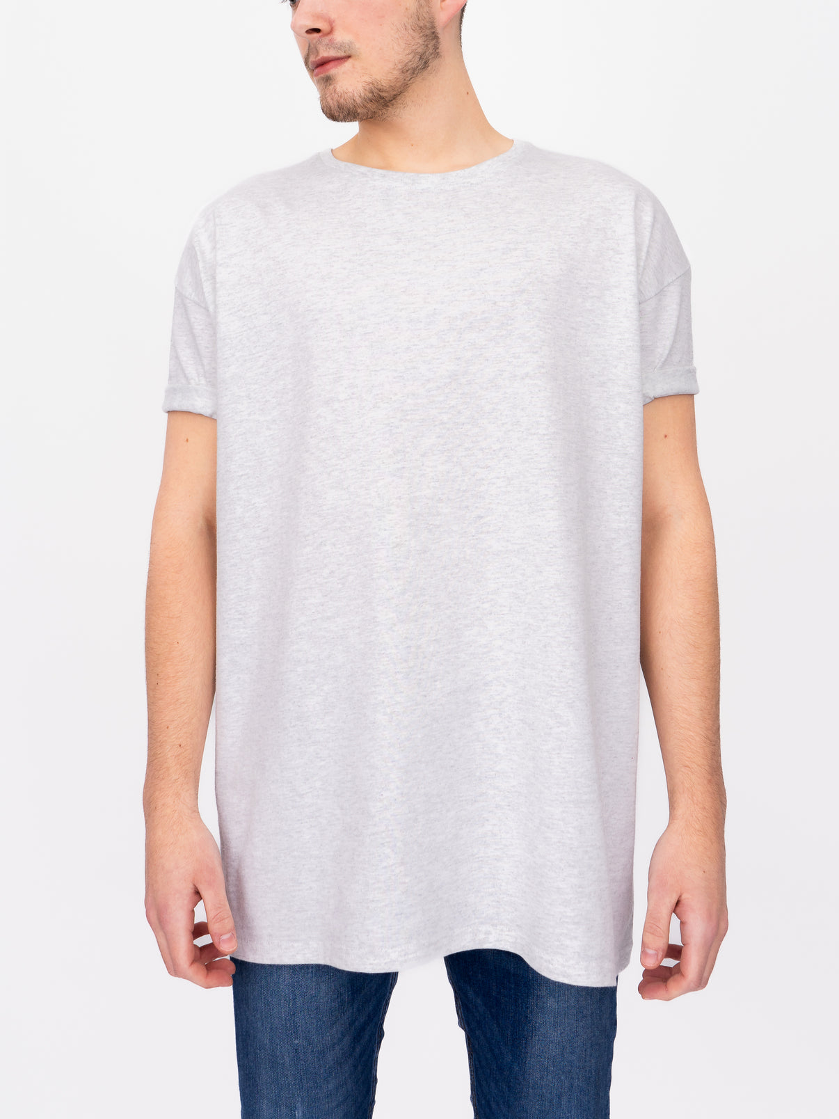 Oversize T-Shirt in Ash Grey - DEEP Clothing