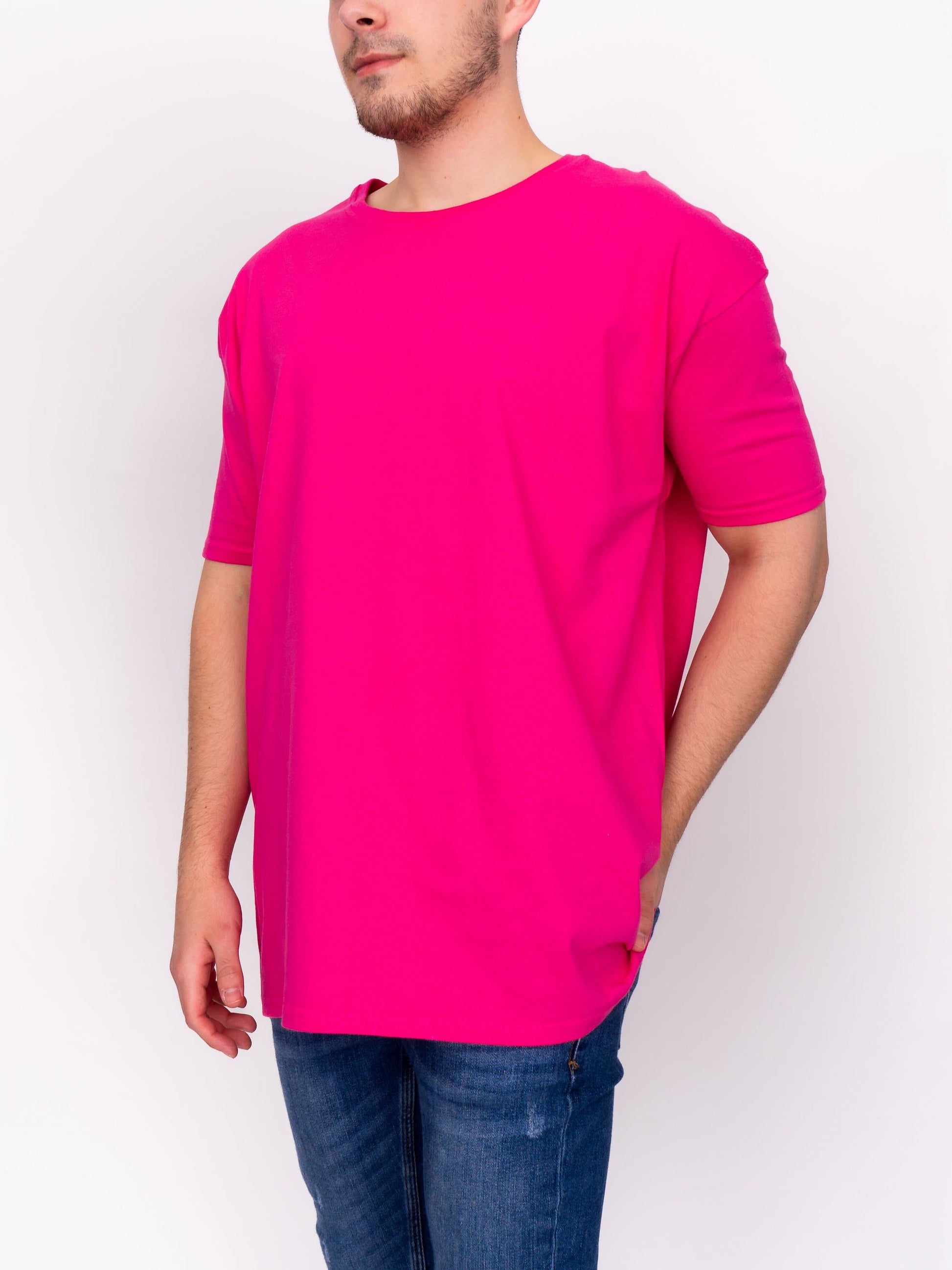 Oversize T-Shirt in Cerise Pink DEEP Clothing