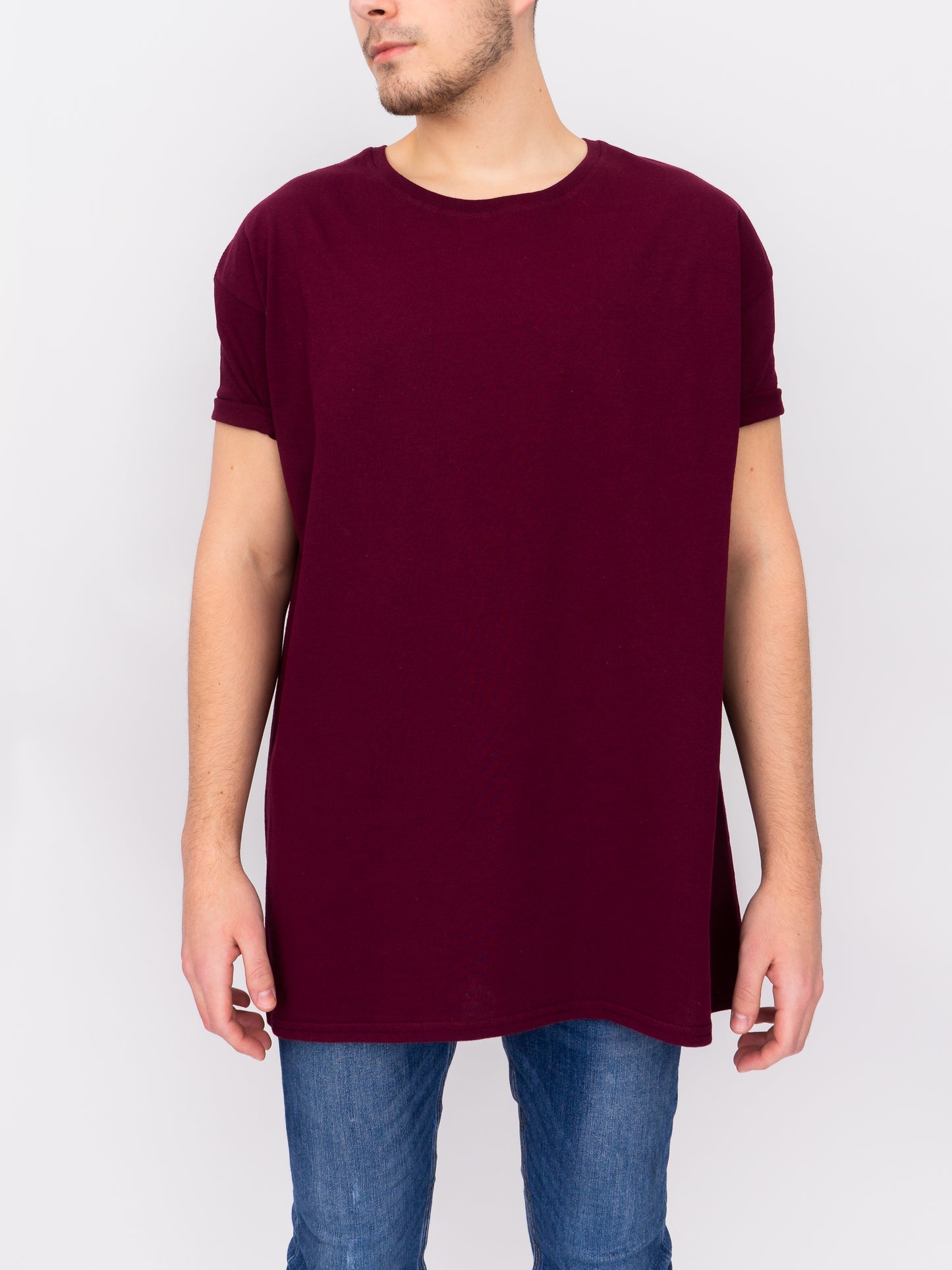 Oversize T-Shirt - Maroon - DEEP Clothing